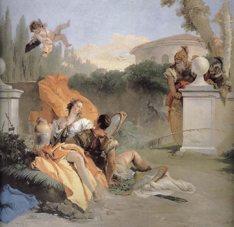 Giovanni Battista Tiepolo NA ER where more and Amida in the garden China oil painting art